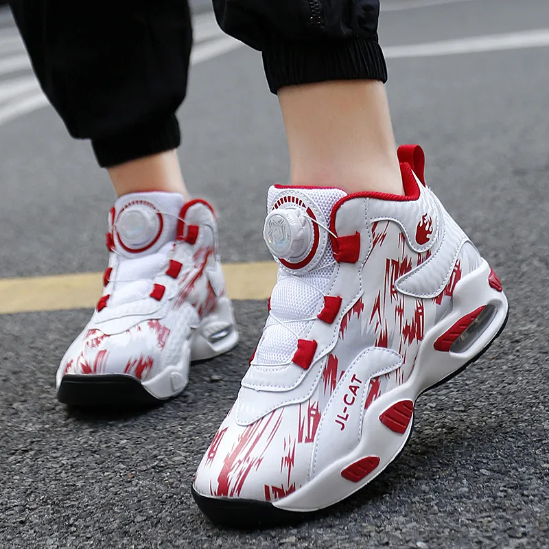 FIRS Kids Cushioned Wear Resistant Water Resistant Children's Basketball Shoes Kids'-19
