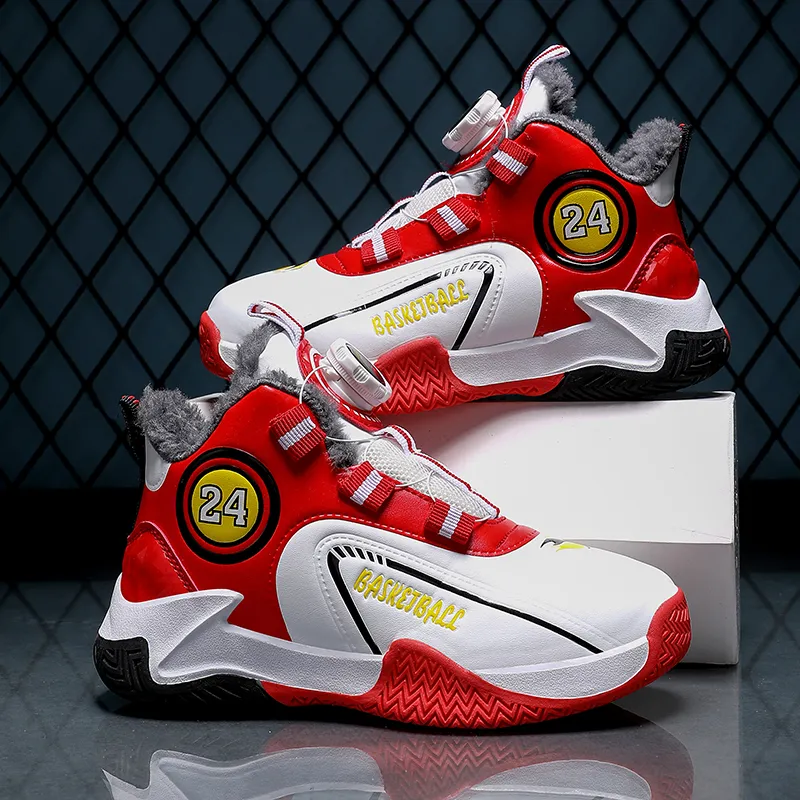 FIRS Kids Slip Resistant Water Resistant High Top Children's Basketball Shoes Kids'-5