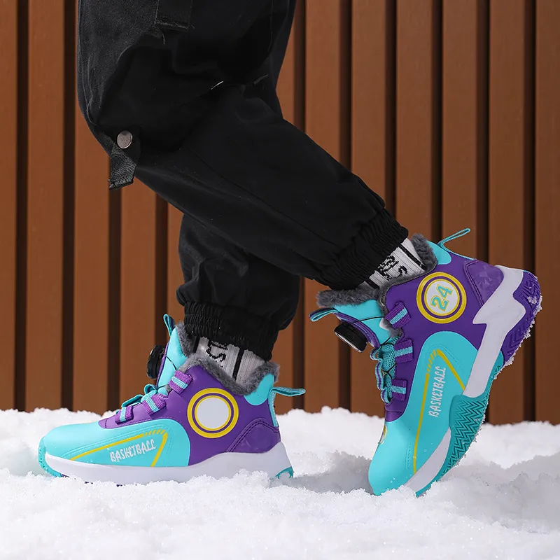 FIRS Kids Slip Resistant Water Resistant High Top Children's Basketball Shoes Kids'-11