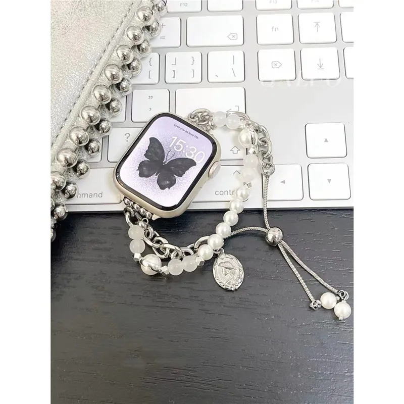 IWabcertoo Watch Band Apple Compatibility Pearl Material-1