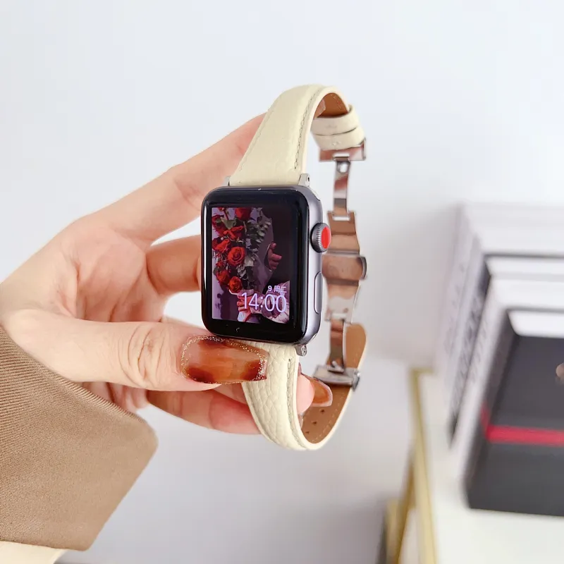 IWabcertoo Apple Compatibility Watch Band Genuine Leather Material-1