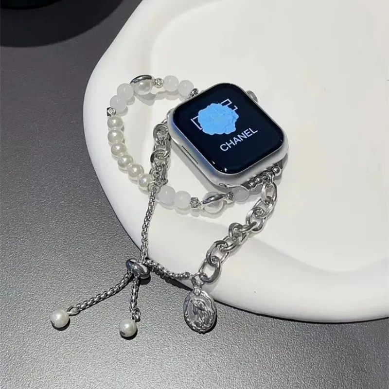 IWabcertoo Watch Band Apple Compatibility Pearl Material-7