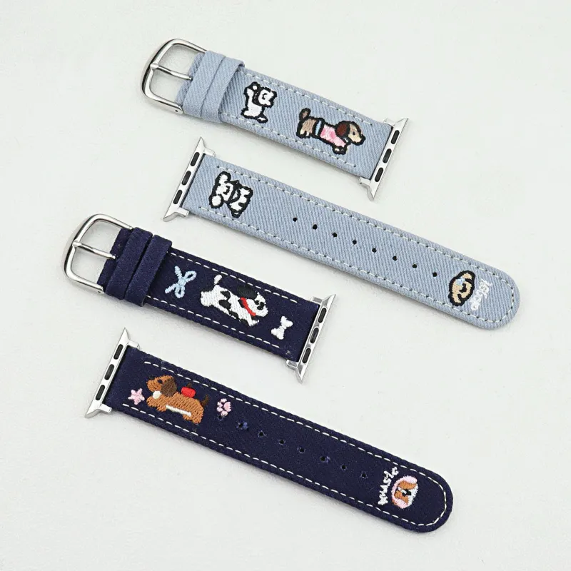 IWabcertoo Apple Compatibility Watch Band 200mm Canvas Material-2