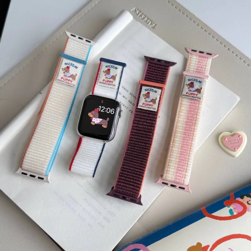 IWabcertoo Apple Compatibility Watch Band 179mm Nylon Material-2
