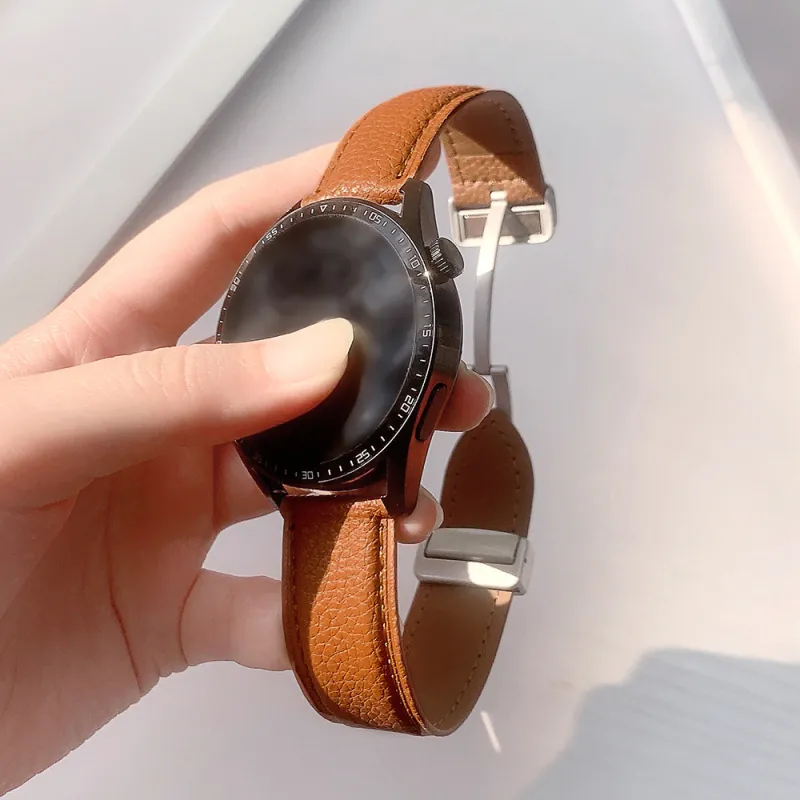 IWabcertoo Watch Band Huawei Compatibility Leather Material-2