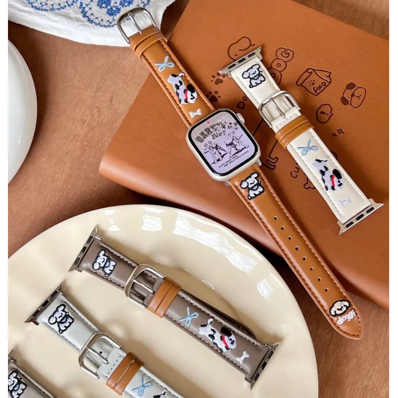 IWabcertoo Apple Compatibility Watch Band Genuine Leather Material-5