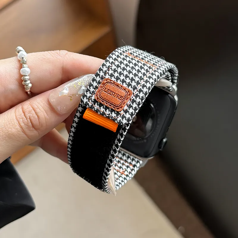 IWabcertoo Apple Compatibility Watch Band Denim Material-11