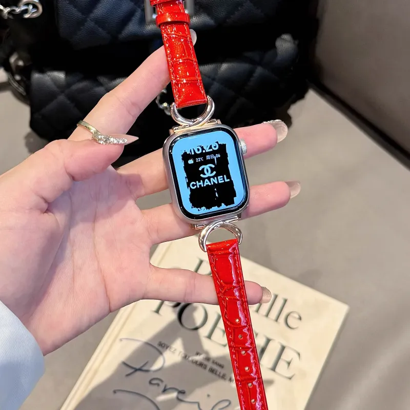 IWabcertoo Apple Compatibility Watch Band Leather-19
