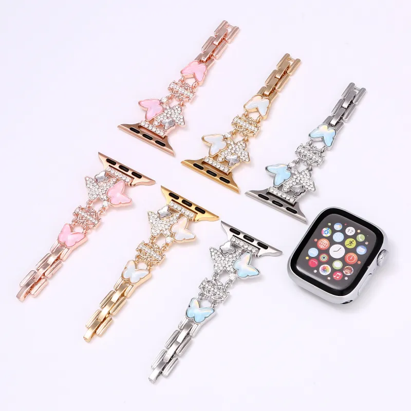 IWabcertoo Watch Band Apple Compatibility Metal-3