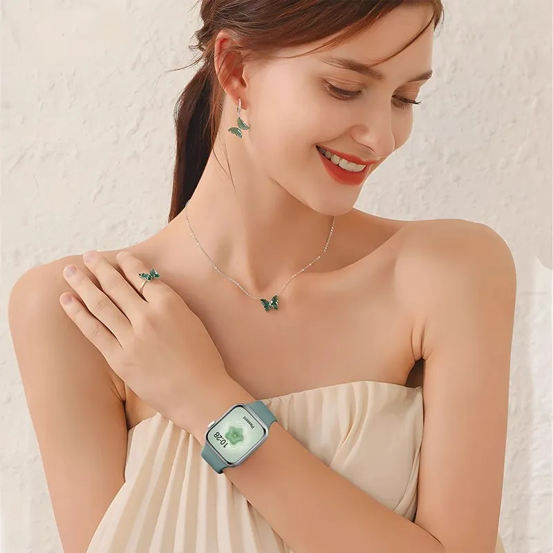 IWabcertoo Watch Band Apple Compatibility Silicone Material-2