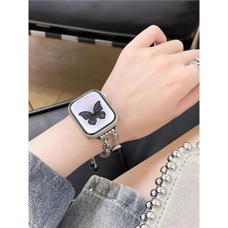 IWabcertoo Watch Band Apple Compatibility Pearl Material-12