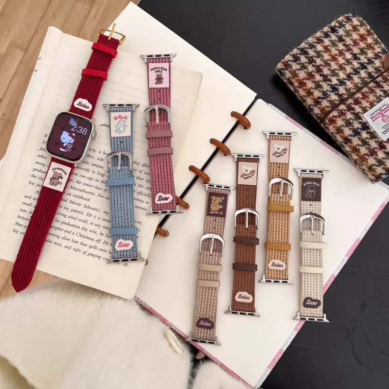 IWabcertoo Apple Compatibility Watch Band Canvas Material-11