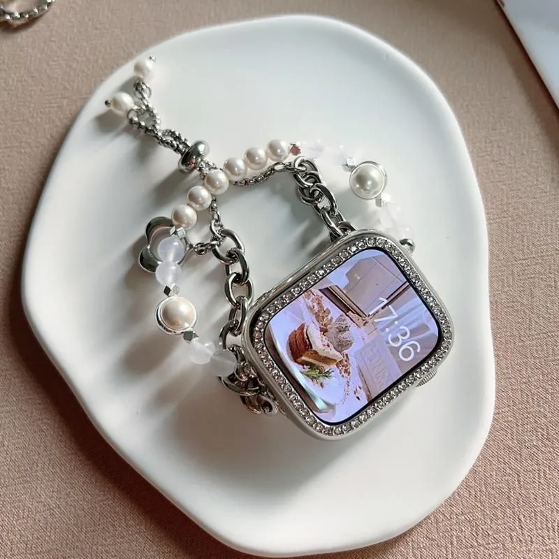 IWabcertoo Watch Band Apple Compatibility Pearl Material-14