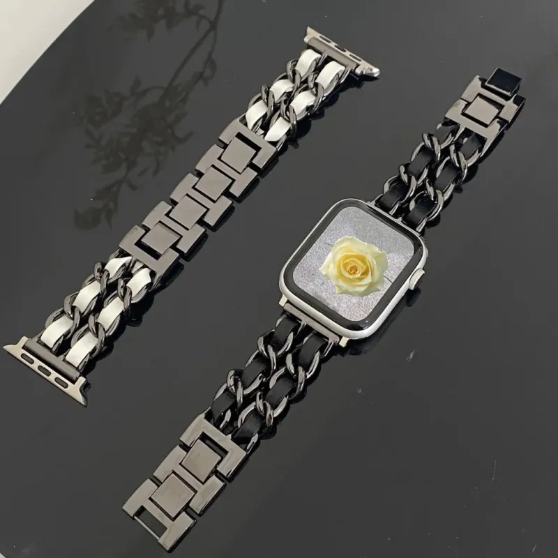 IWabcertoo Apple Compatibility Watch Band Genuine Leather Material-4