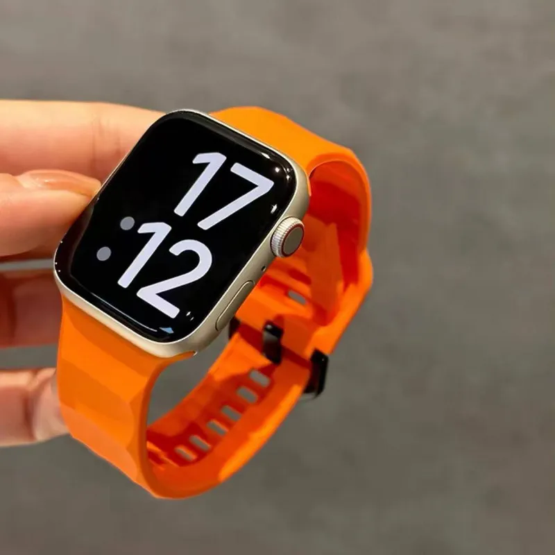 IWabcertoo Apple Compatibility Watch Band 22 23CM Silicone Material-4