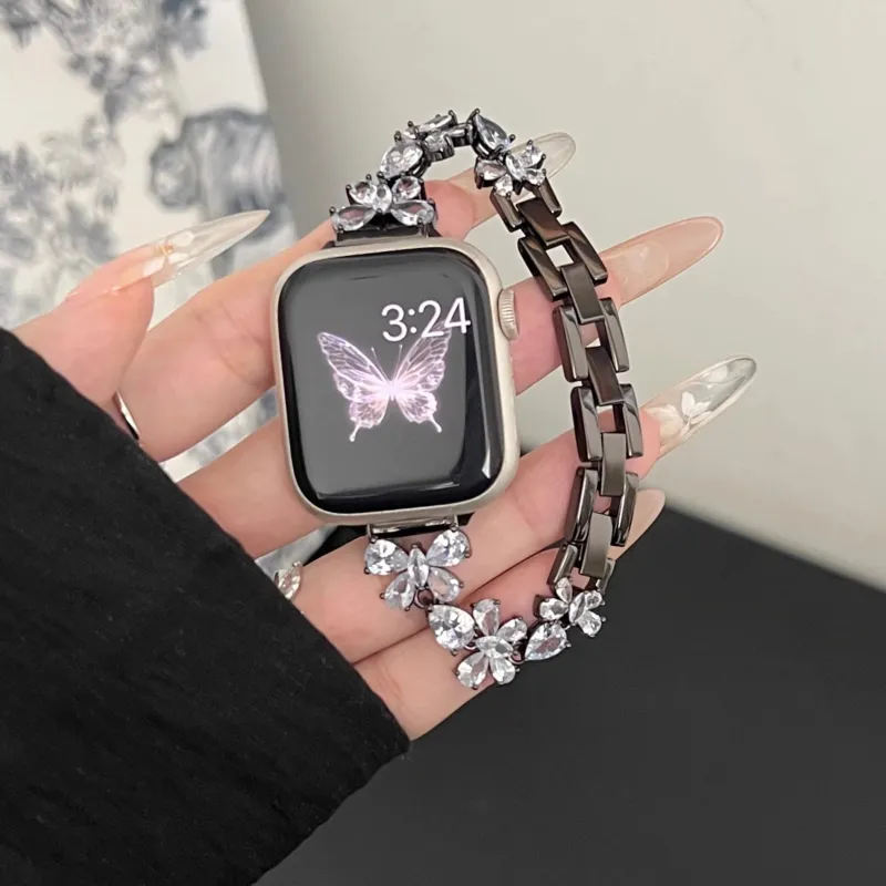 IWabcertoo Apple Compatibility Watch Band Metal-3