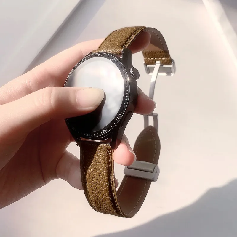 IWabcertoo Watch Band Huawei Compatibility Leather Material-5