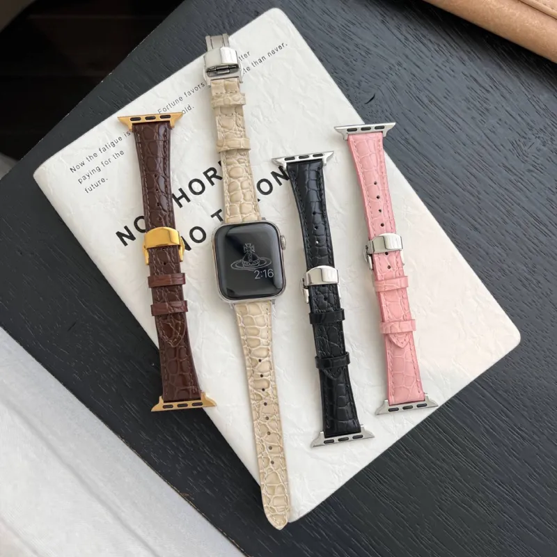 IWabcertoo Apple Compatibility Watch Band Genuine Leather Material-5
