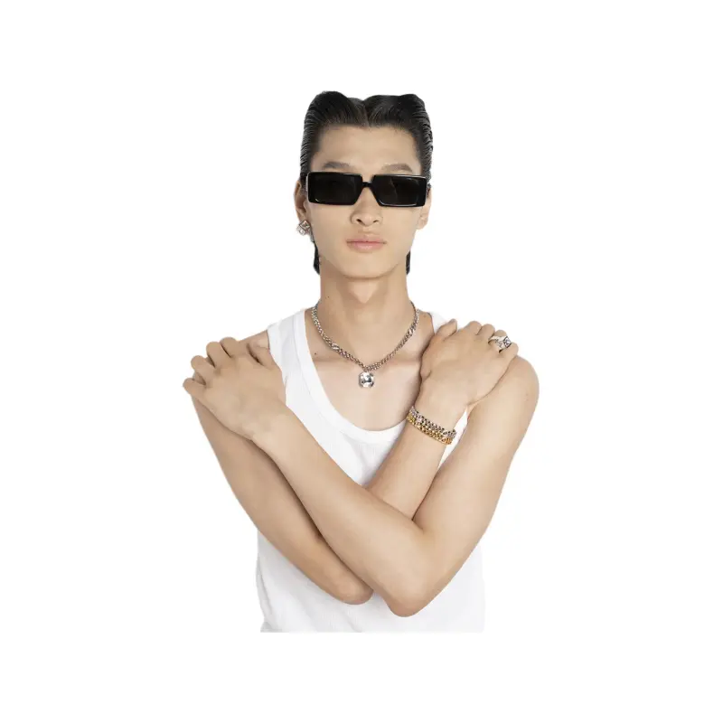 FANGFANGMARCEAU Zircon Bangles Unisex-3