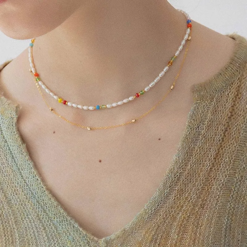 Sundanese Freshwater Pearl Necklaces Women's-4