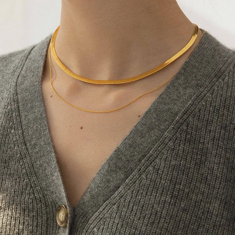 Sundanese 18K Gold Plated Copper Necklaces Women's-4