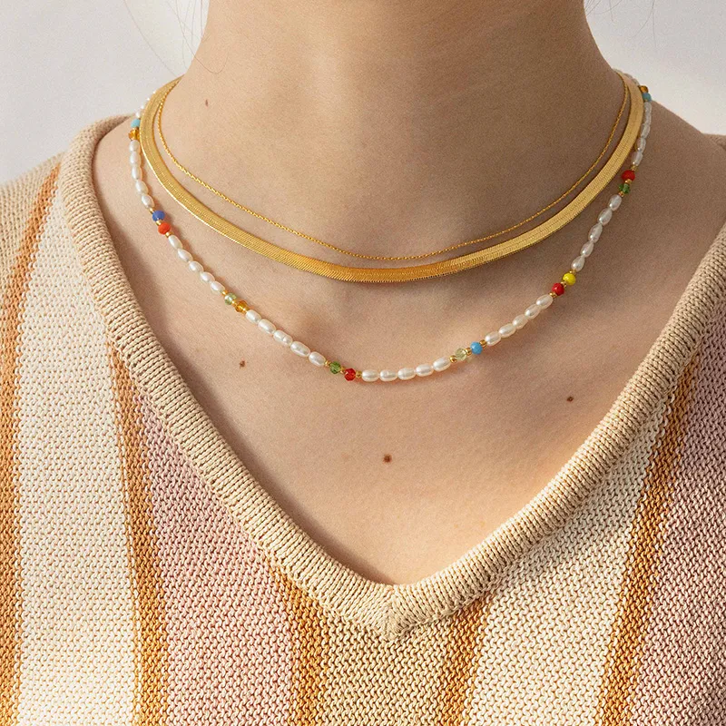 Sundanese 18K Gold Plated Copper Necklaces Women's-3