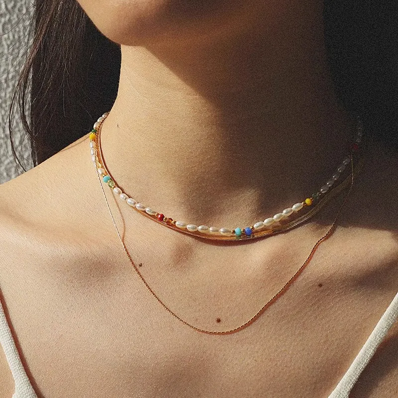 Sundanese Freshwater Pearl Necklaces Women's-1