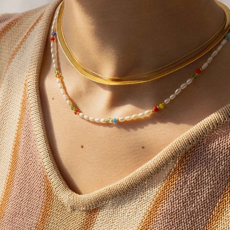 Sundanese Freshwater Pearl Necklaces Women's-3