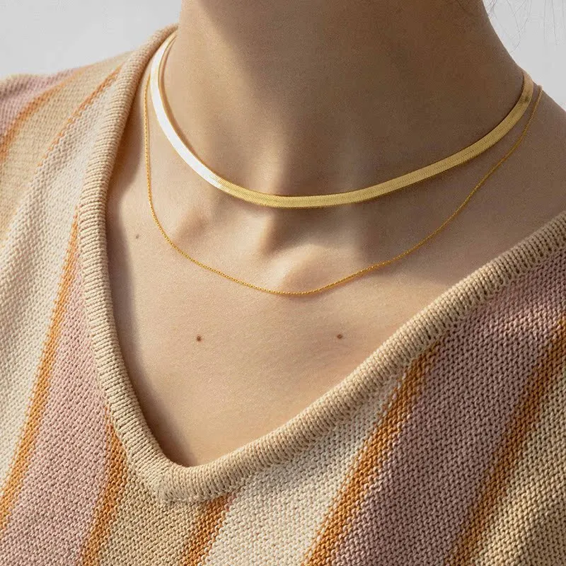 Sundanese 18K Gold Plated Copper Necklaces Women's-2