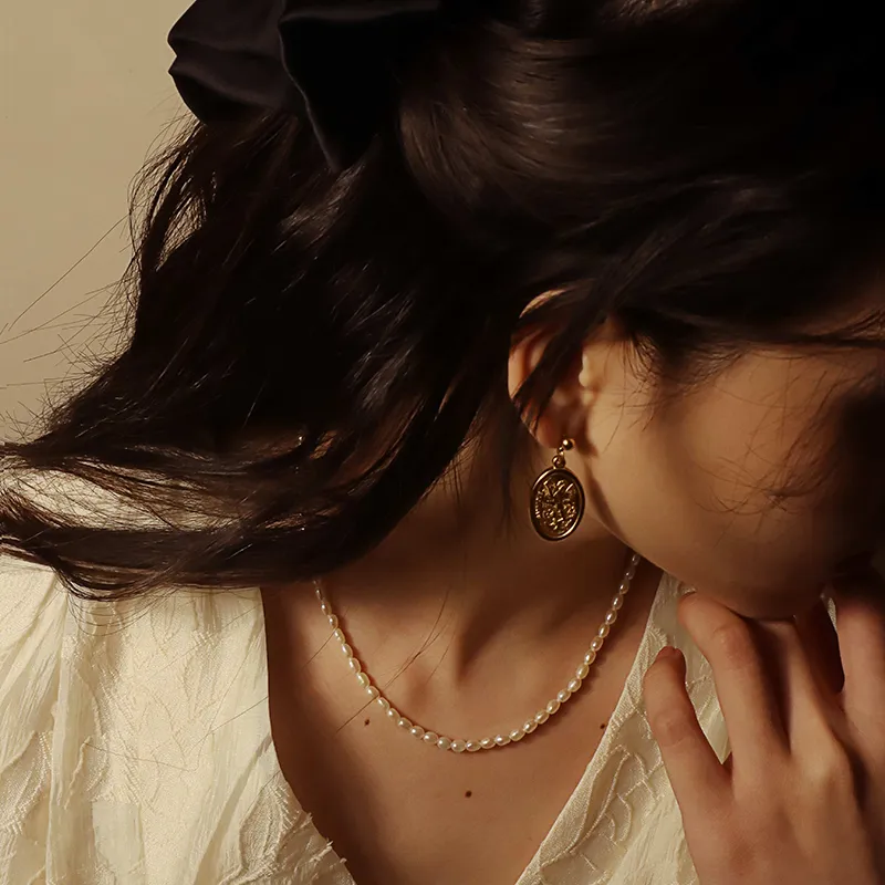 Sundanese Gold Plated Copper Earrings Women's-5