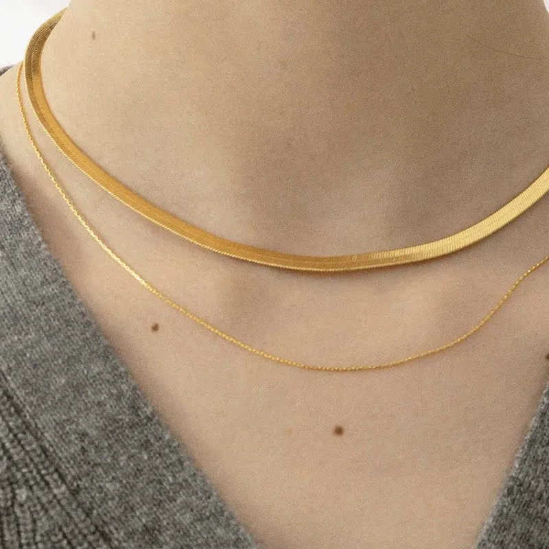 Sundanese 18K Gold Plated Copper Necklaces Women's-5