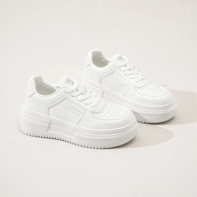 SEMIR Low Top Skateboard Shoes Women's White-2