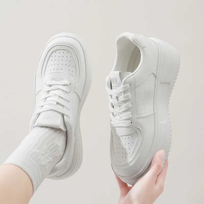 SEMIR Low Top Skateboard Shoes Women's White-3