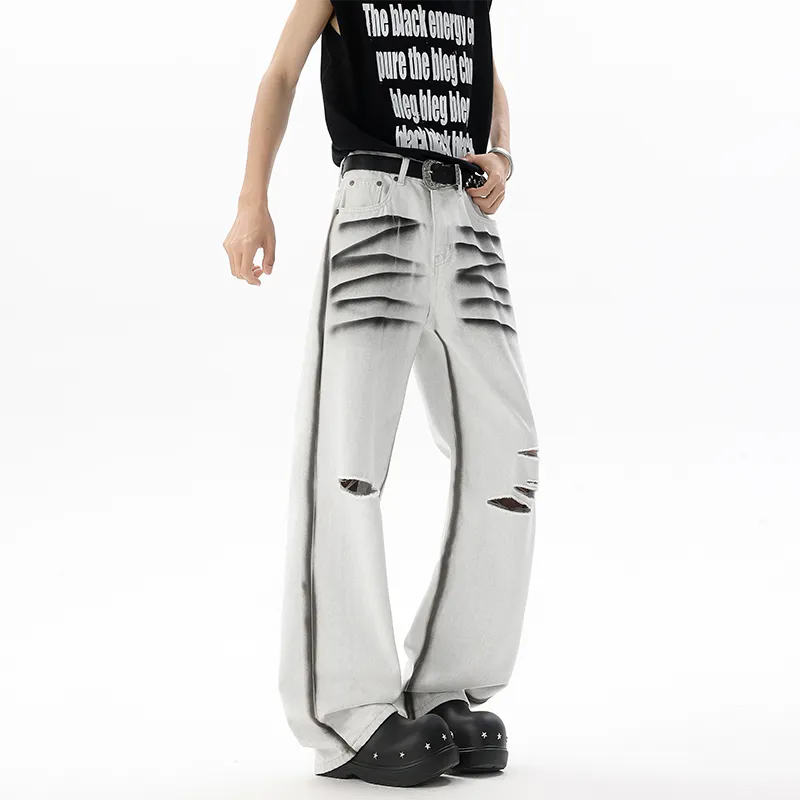 MEIPIN TANG Jeans Unisex White-2