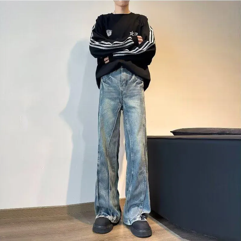 MEIPIN TANG Jeans Unisex Blue-3