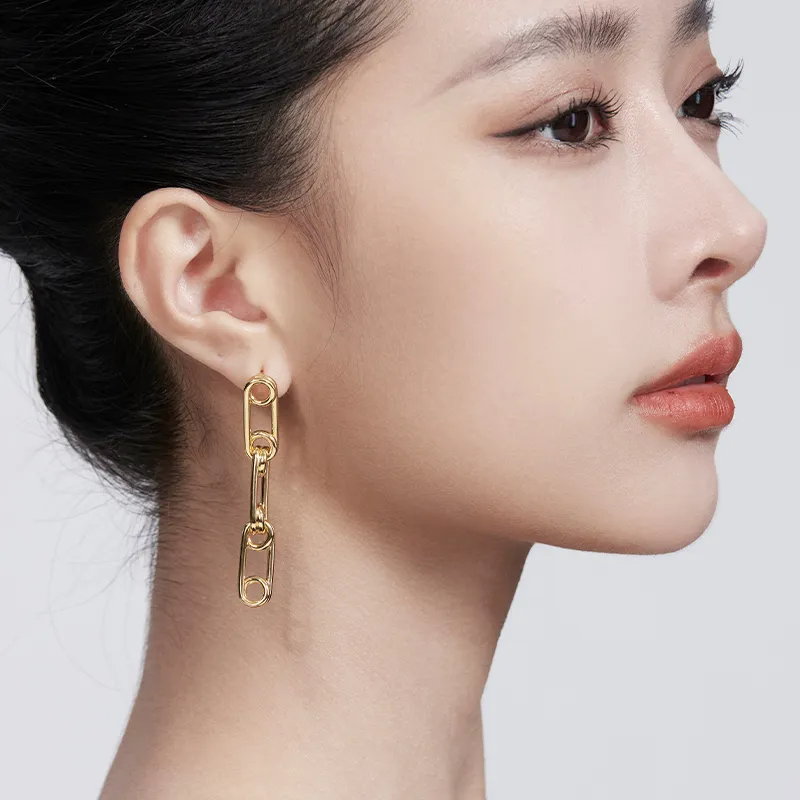 Mistova JEWELRY S925 Silver White Gold Plated, Eco Friendly Copper Gold Plated Pin Hoop Earrings Women's-3