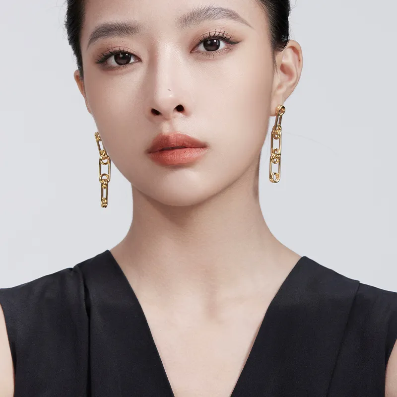 Mistova JEWELRY S925 Silver White Gold Plated, Eco Friendly Copper Gold Plated Pin Hoop Earrings Women's-2