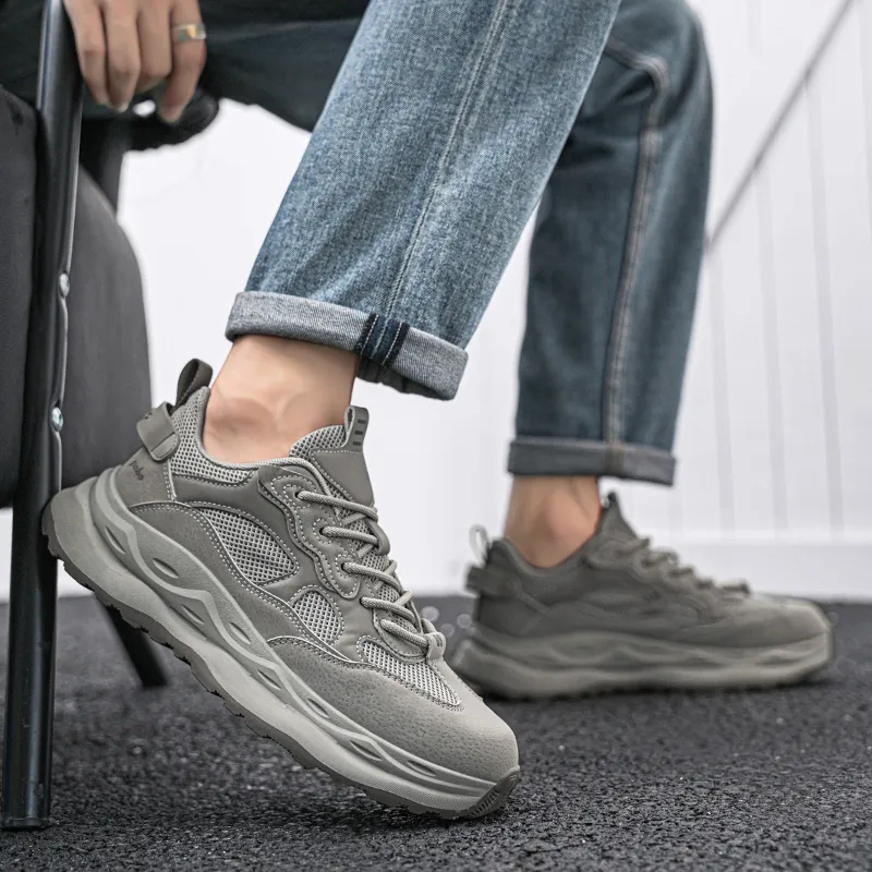 Jinho Moisture Wicking Abrasion Resistant Lightweight Breathable Slip Resistant Low Top Chunky Sneakers Men's-5