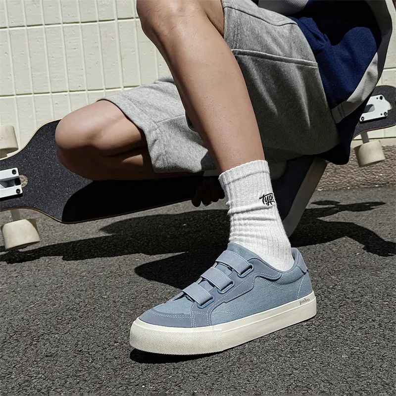 Jinho Skateboard Shoes Men Low Top White-8