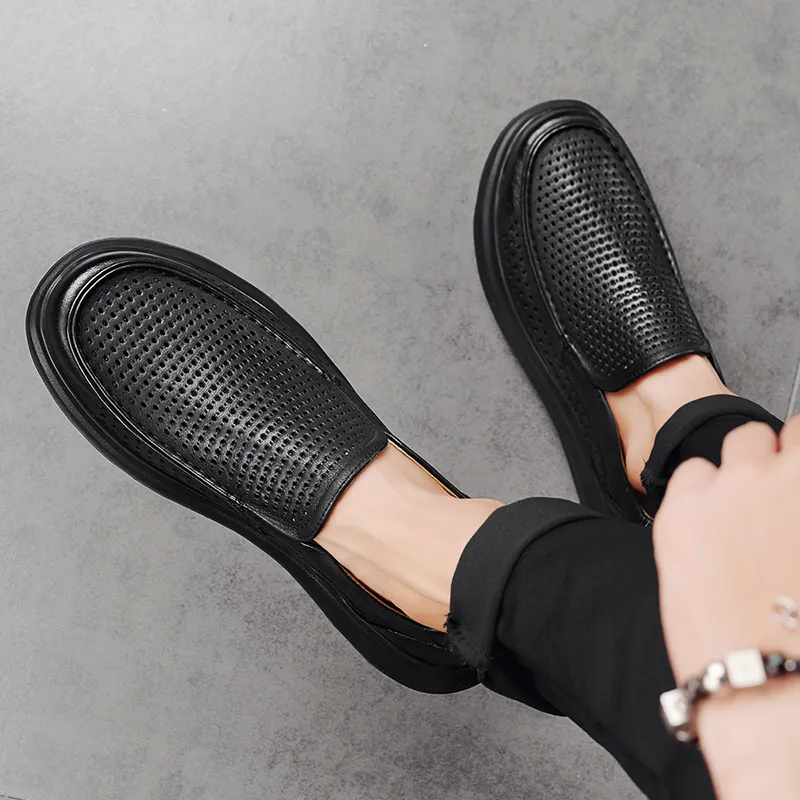 Jinho Low Top Casual Shoes Men's Black-4