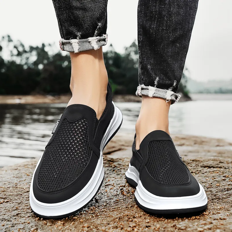 Jinho Slip Resistant, Abrasion Resistant, Lightweight, Breathable Low Top Casual Shoes Men's-1
