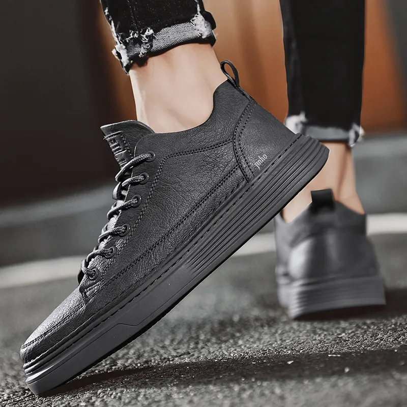 Jinho Skateboard Shoes Men Low Top Black-9