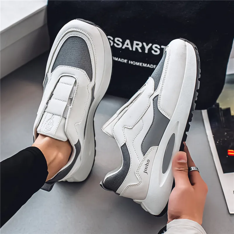 Jinho Shock Absorbers With Slip Resistant And Abrasion Resistant Properties Chunky Sneakers Men's-4