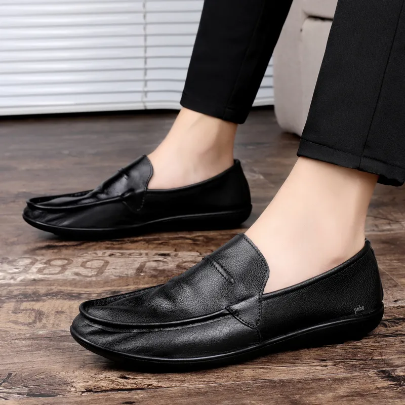 Jinho Abrasion Resistant, Breathable, Lightweight Low Top Casual Shoes Men's Black-6