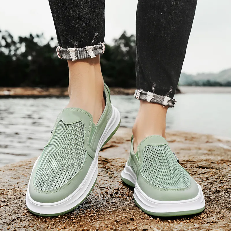 Jinho Slip Resistant, Abrasion Resistant, Lightweight, Breathable Low Top Casual Shoes Men's-9