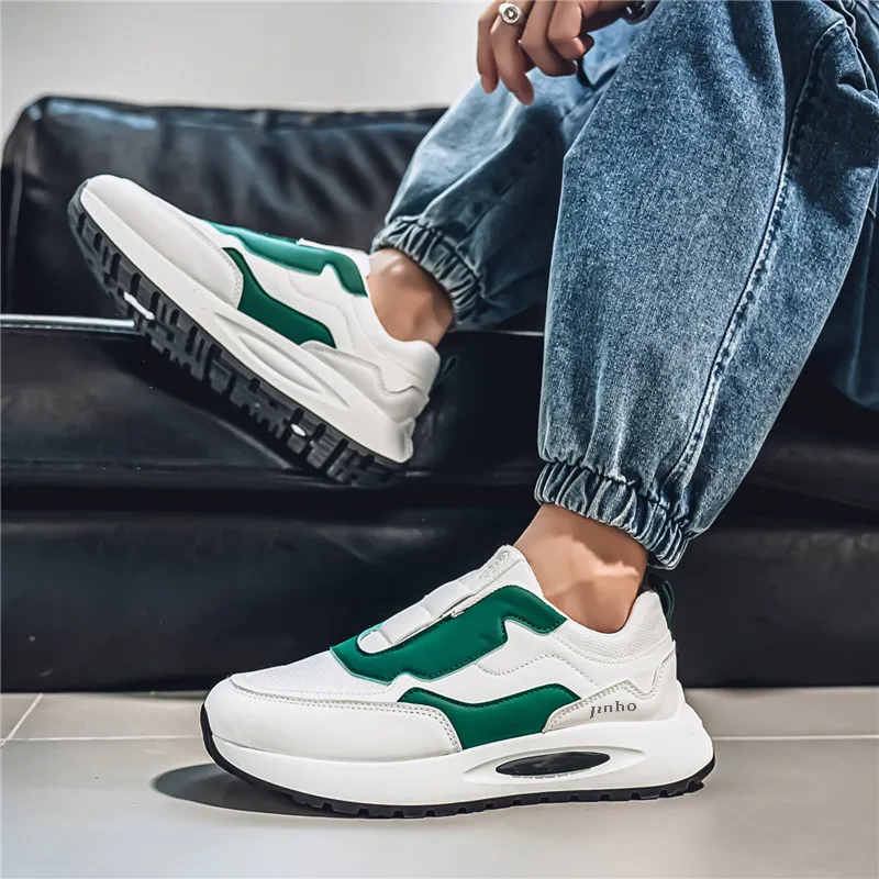 Jinho Shock Absorbers With Slip Resistant And Abrasion Resistant Properties Chunky Sneakers Men's-8