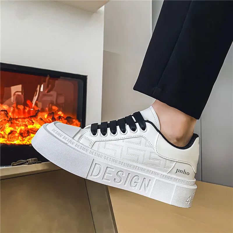 Jinho Abrasion Resistant Height Increasing Low Top Skateboard Shoes Men's-4