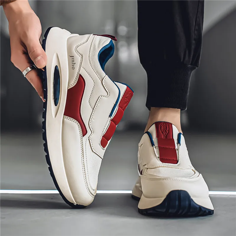 Jinho Shock Absorbers With Slip Resistant And Abrasion Resistant Properties Chunky Sneakers Men's-2