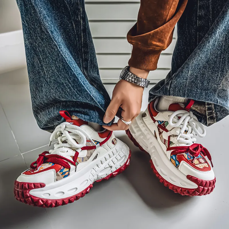 Jinho Low Top Chunky Sneakers Men's-8