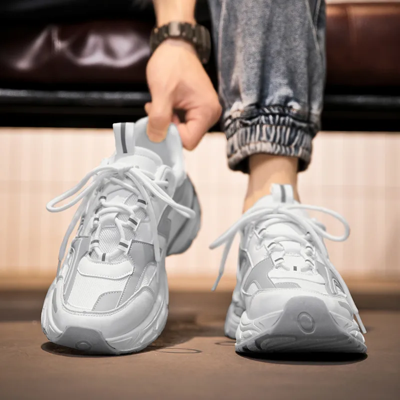 Jinho Balance Lightweight Height Increasing Low Top Chunky Sneakers Men's-2